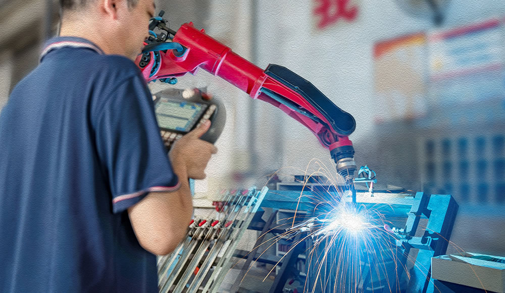 機(jī)器人焊接車間